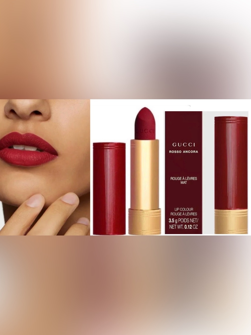 Gucci Deep Velvet Matte Lipstick 509 "Rosso Ancora"- New No Box